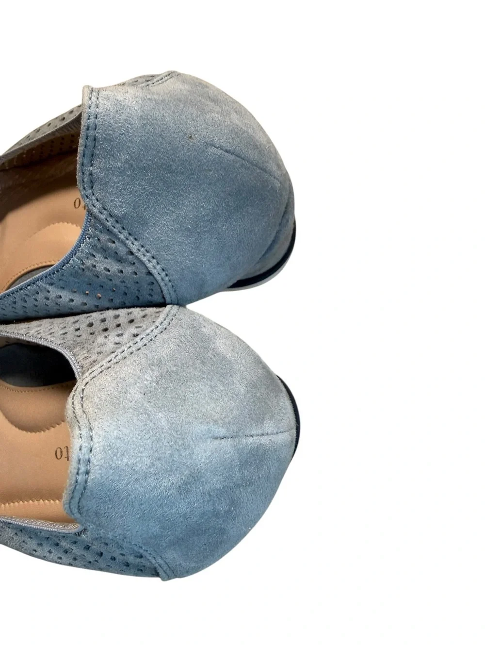 Bella Comforto Perforated Suede Wedge Slip-On Women’s Shoes - EU Size 39